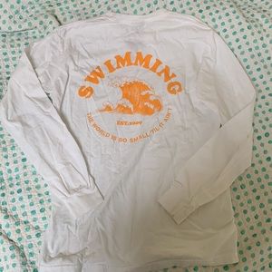 Swimming white Mac Miller longsleeve